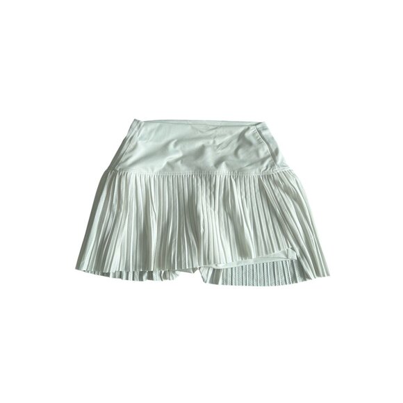 LUCKY IN LOVE X Bethanie Mattek Sands Court Worn White Ruffle Tennis Skort Sz M - Picture 5 of 8